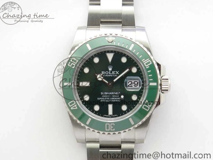 MiroTime 0210 Submariner 116610 LV Green Ceramic ZZF 904L 1:1 Best Edition on SS Bracelet VR3135 V FreshLook 2869